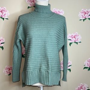 Jones NewYork Signature Ribbed Turtle Neck Sweater.  A-A-16